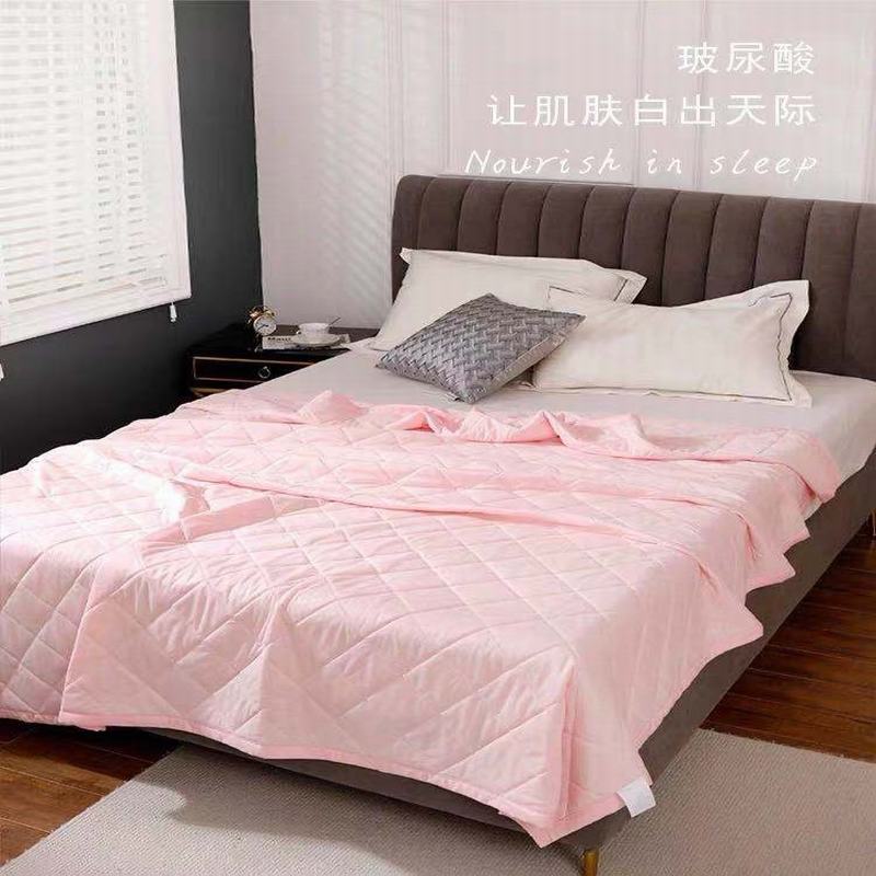 纯色涤纶绗缝夏季被子