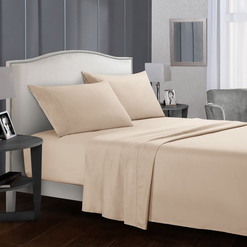 Mill fabric fitted sheet