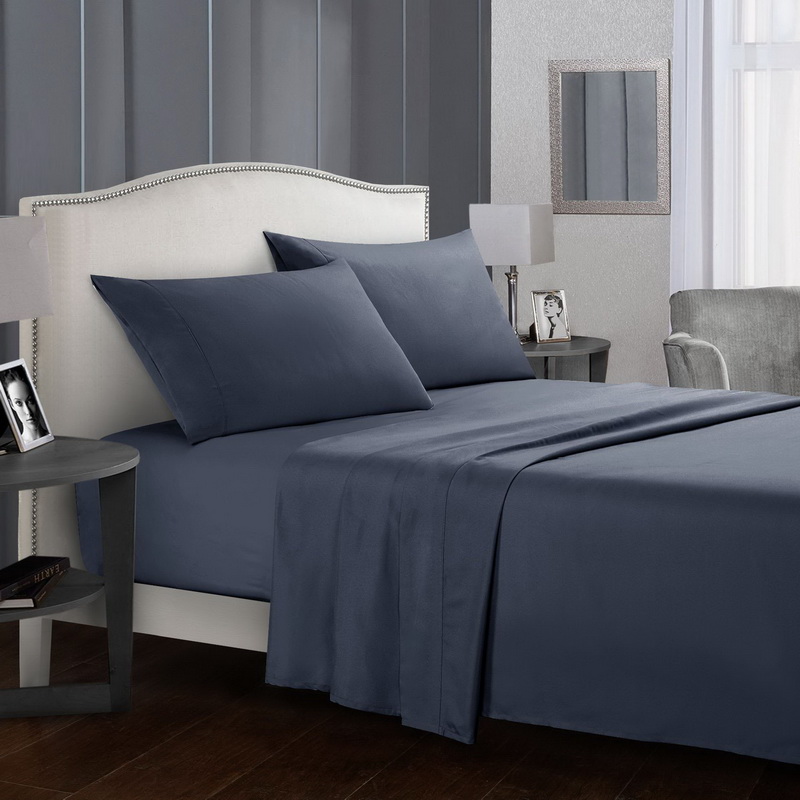 Pure color fitted sheet