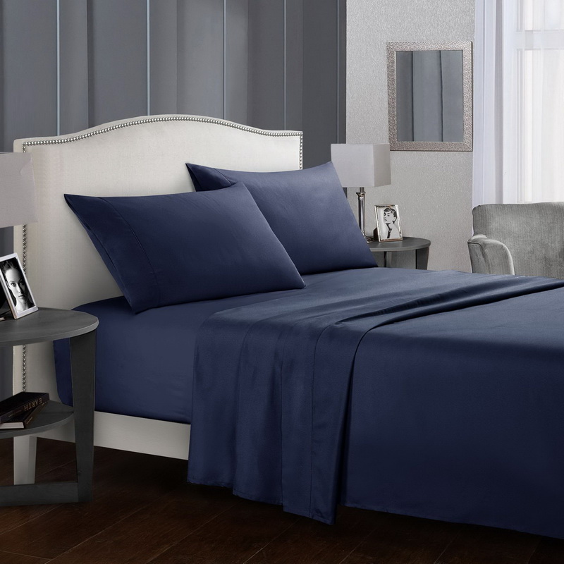 Pure color fitted sheet